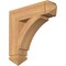 Ekena Millwork Thorton Arts & Crafts Smooth Bracket, Western Red Cedar, 5 1/2"W x 24"D x 24"H BKT06X24X24THR03SWR - alternate 1
